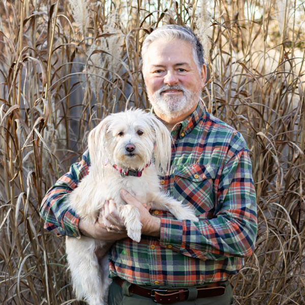 Jim Tedford with dog